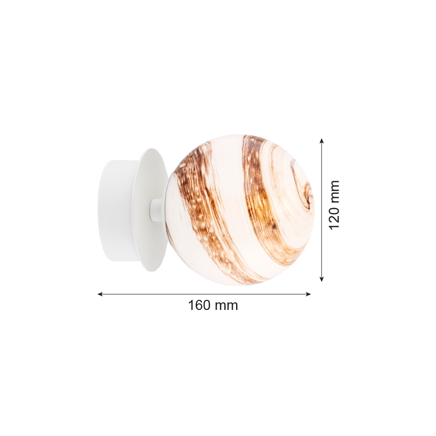 Argon 8454 - Iluminação de parede FABIO 1xE14/7W/230V alabastro branco