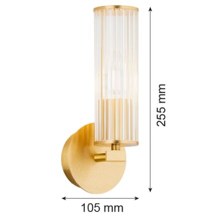 Argon 8497 - Iluminação de parede HAMPTON 1xE14/7W/230V dourado