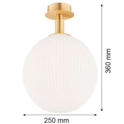 Argon 8505 - Iluminação de teto PALOMA 1xE27/15W/230V dourado/branco