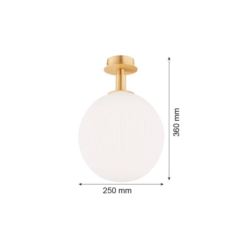 Argon 8505 - Iluminação de teto PALOMA 1xE27/15W/230V dourado/branco