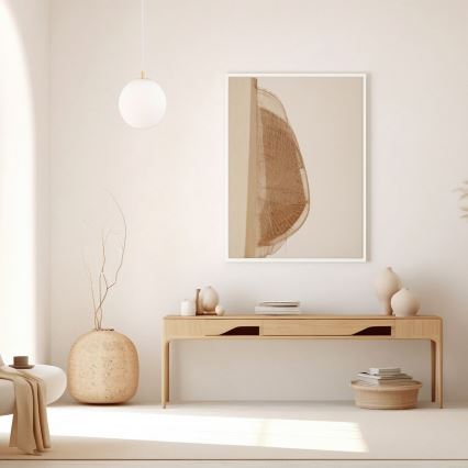 Argon 8507 - Candeeiro suspenso PALOMA 1xE27/15W/230V diâmetro 25 cm dourado/branco