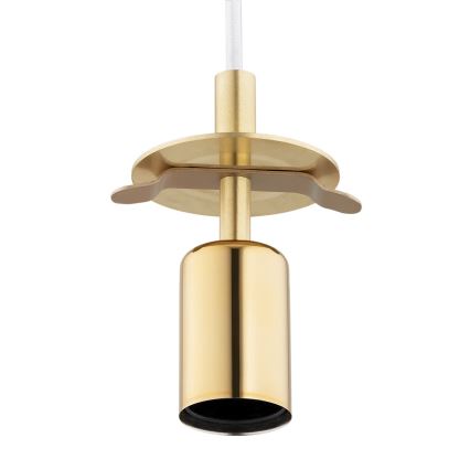 Argon 8507 - Candeeiro suspenso PALOMA 1xE27/15W/230V diâmetro 25 cm dourado/branco