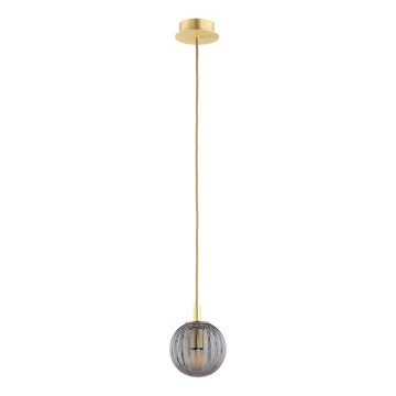 Argon 8512 - Candeeiro suspenso PALOMA 1xE14/7W/230V diâmetro 12 cm dourado/preto
