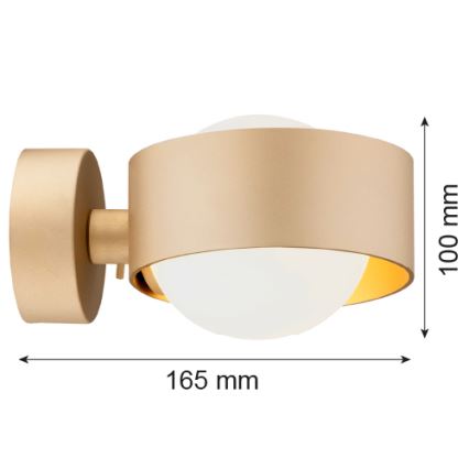 Argon 8567 - Iluminação de parede de casa de banho MASSIMO PLUS 1xG9/6W/230V IP44 dourado
