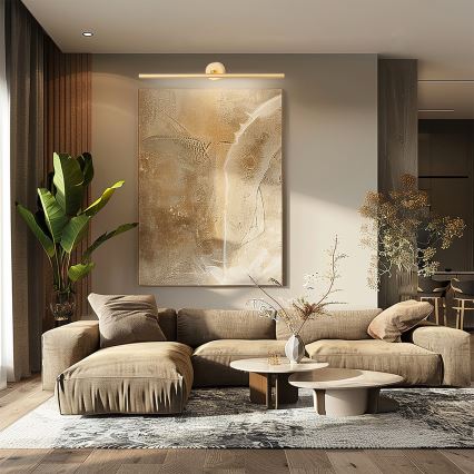 Argon 8599 - Iluminação de ilustração LED MIRIAM LED/10,8W/230V 3000K 60 cm dourado