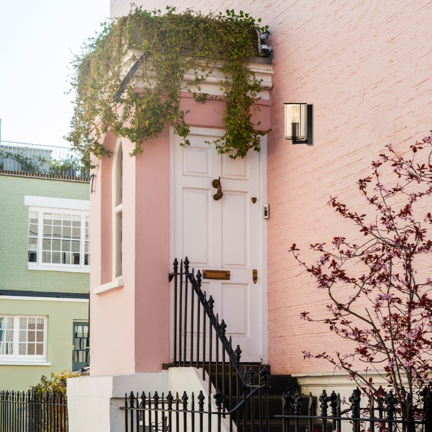 Argon 8748 - Iluminação de parede exterior NORFOLK 1xE27/15W/230V IP44 preto