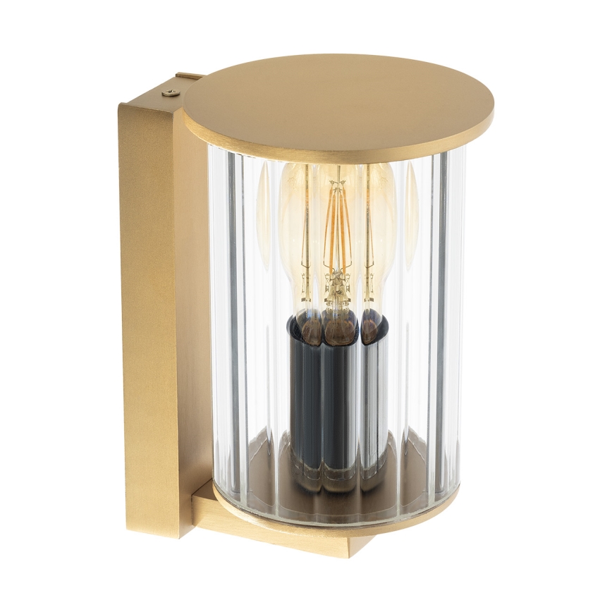 Argon 8752 - Iluminação de parede exterior NORFOLK 1xE27/15W/230V IP44 dourado