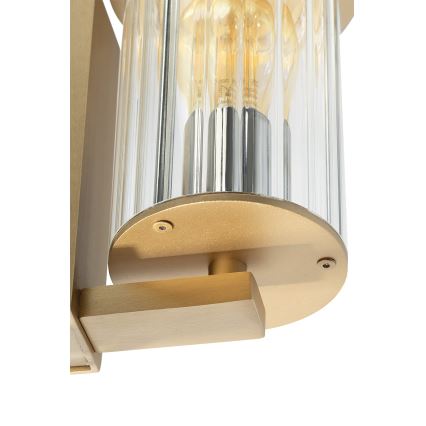 Argon 8752 - Iluminação de parede exterior NORFOLK 1xE27/15W/230V IP44 dourado