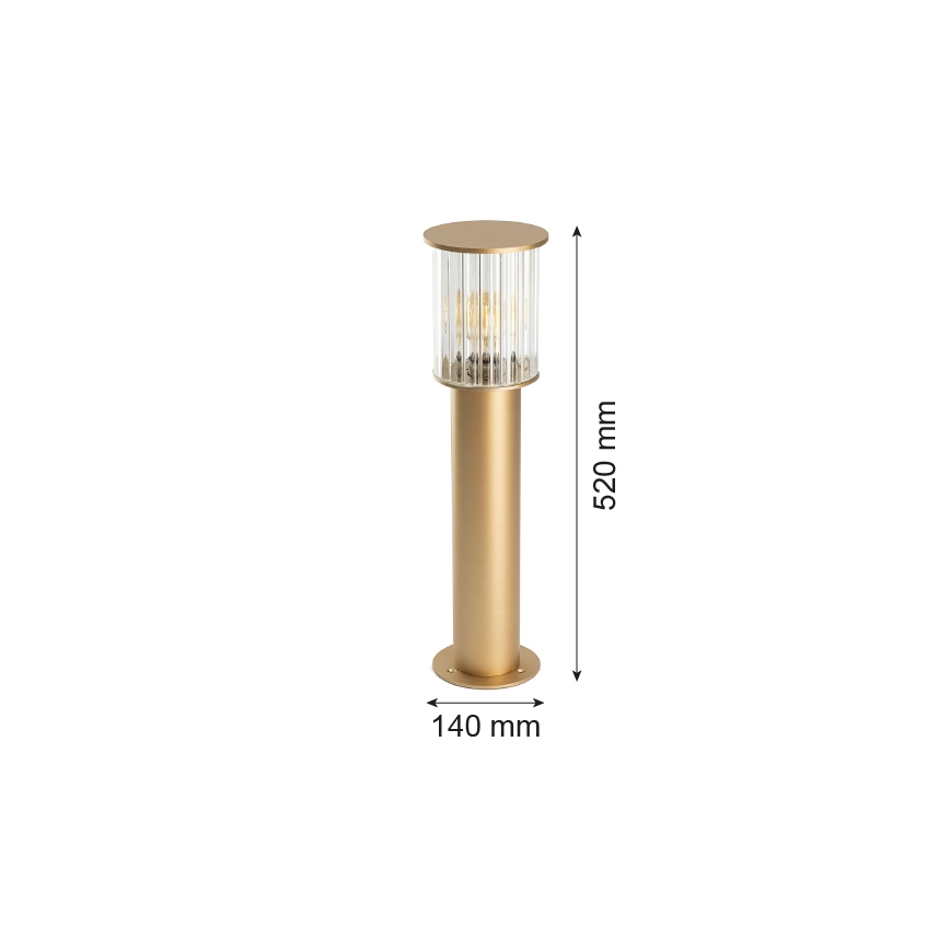 Argon 8753 - Candeeiro exterior NORFOLK 1xE27/15W/230V IP44 52cm dourado