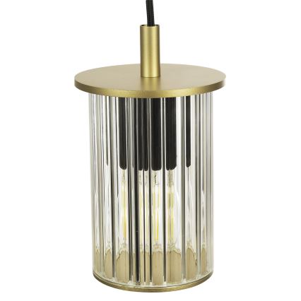 Argon 8755 - Candelabro suspenso exterior NORFOLK 1xE27/15W/230V IP44 dourado