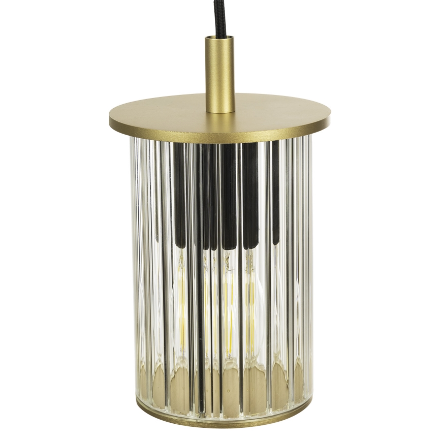 Argon 8755 - Candelabro suspenso exterior NORFOLK 1xE27/15W/230V IP44 dourado