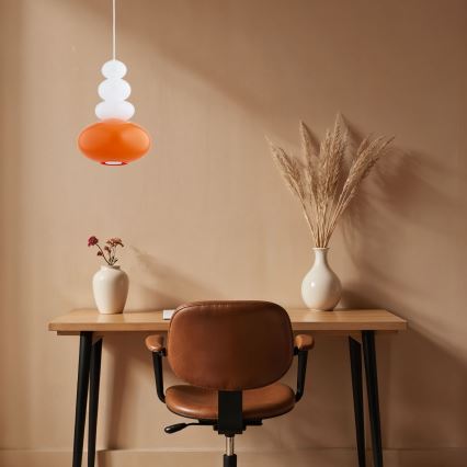 Argon 8822 - Candeeiro suspenso DIEGO 1xGU10/5W/230V branco/laranja