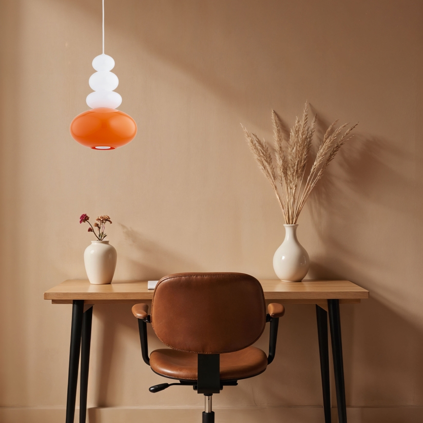 Argon 8822 - Candeeiro suspenso DIEGO 1xGU10/5W/230V branco/laranja