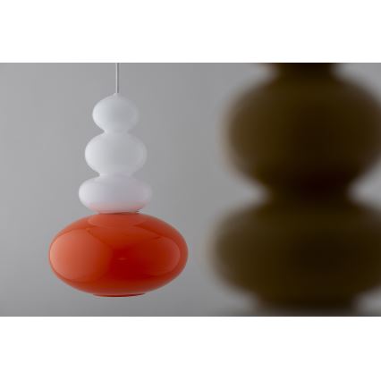 Argon 8822 - Candeeiro suspenso DIEGO 1xGU10/5W/230V branco/laranja