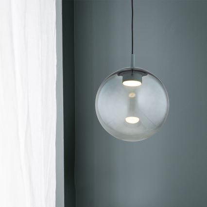 Argon 8830 - Candeeiro suspenso SACRAMENTO 1xGX53/8W/230V verde/fumado