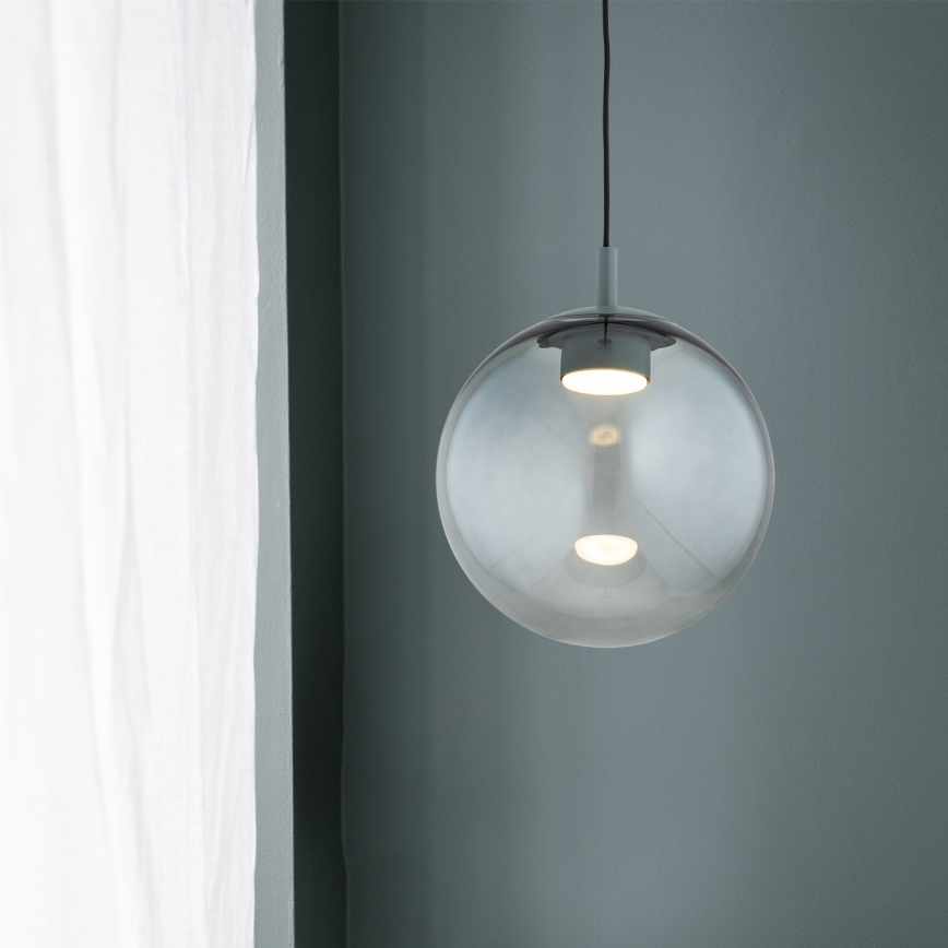 Argon 8830 - Candeeiro suspenso SACRAMENTO 1xGX53/8W/230V verde/fumado