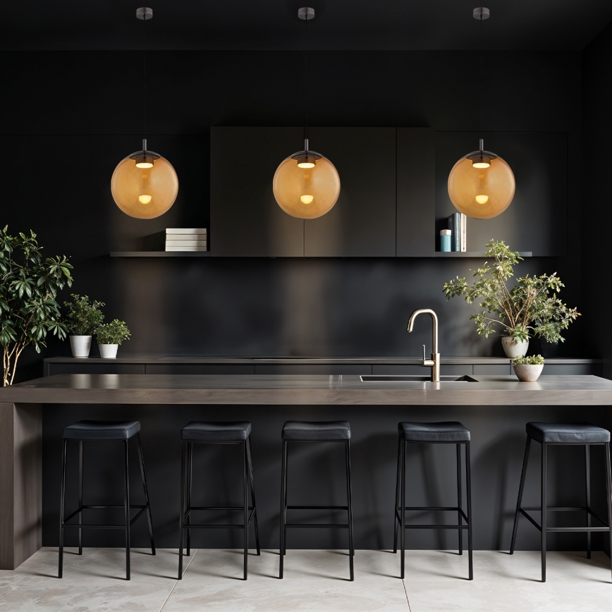 Argon 8831 - Candeeiro suspenso SACRAMENTO 1xGX53/8W/230V castanho/fumado