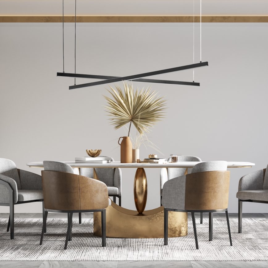 Argon 8838 - Candeeiro suspenso LED MIAMI LED/74W/230V 3000K preto