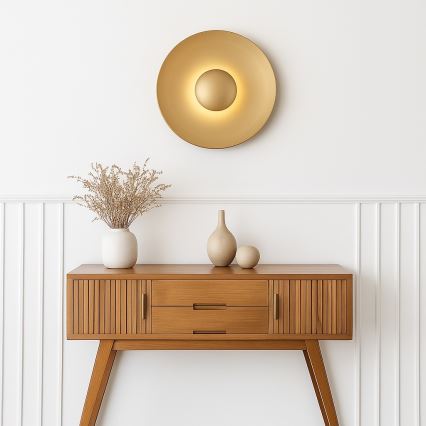 Argon 8865 - Aplique de parede LED BOLTON LED/12,5W/230V 3000K dourado