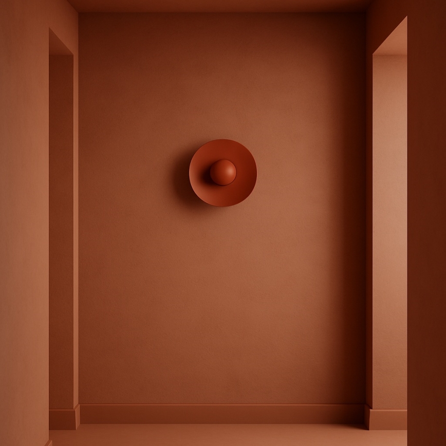 Argon 8866 - Aplique de parede LED BOLTON LED/12,5W/230V 3000K terracota