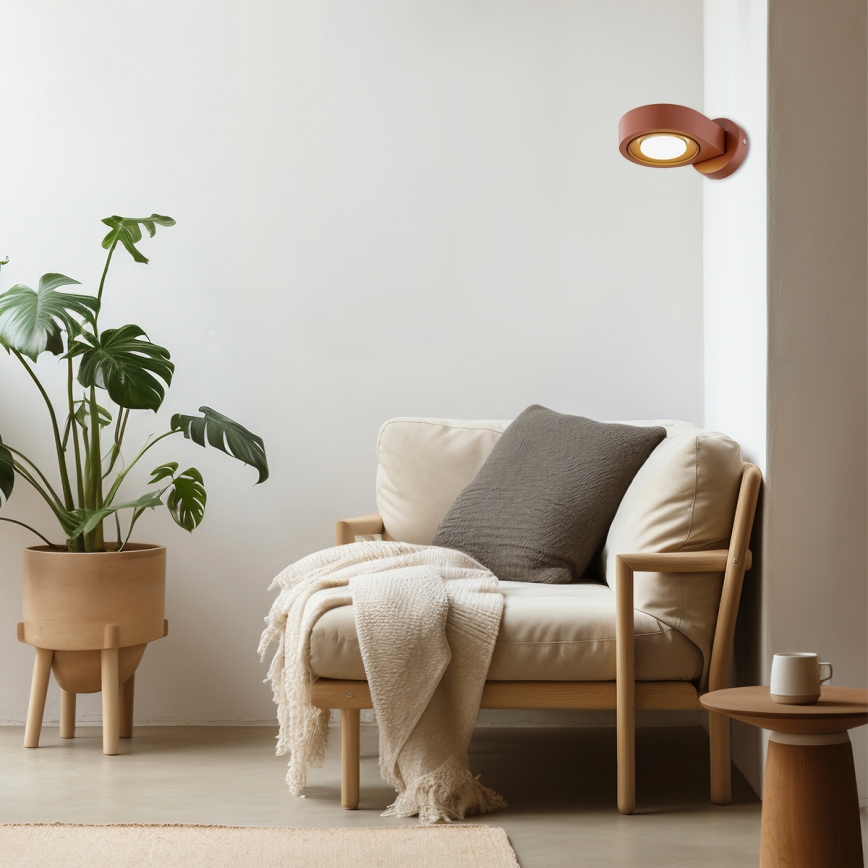 Argon 8902 - Aplique de parede LOTUS 1xGX53/12W/230V terracota