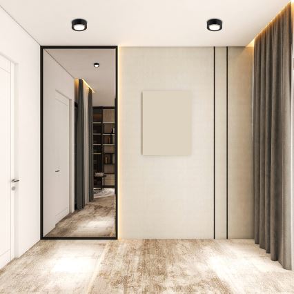 Argon 8905 - Candeeiro de tecto ELORA 1xGX53/7W/230V Ø 11 cm preto