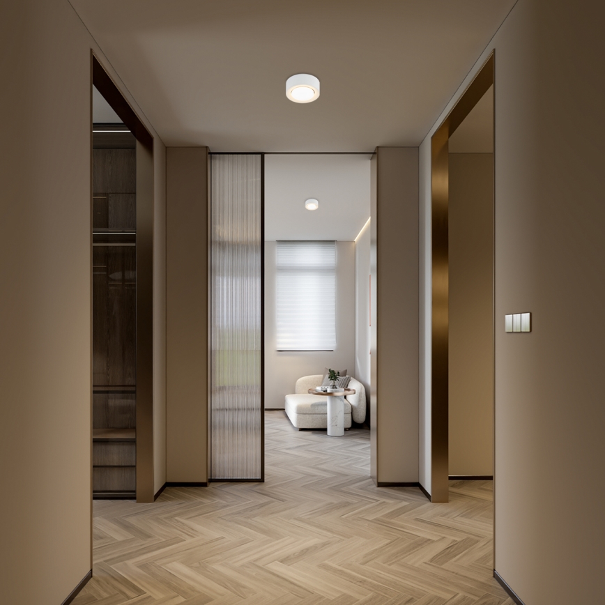 Argon 8915 - Luminária de teto ELORA 1xGX53/7W/230V Ø 11 cm branca