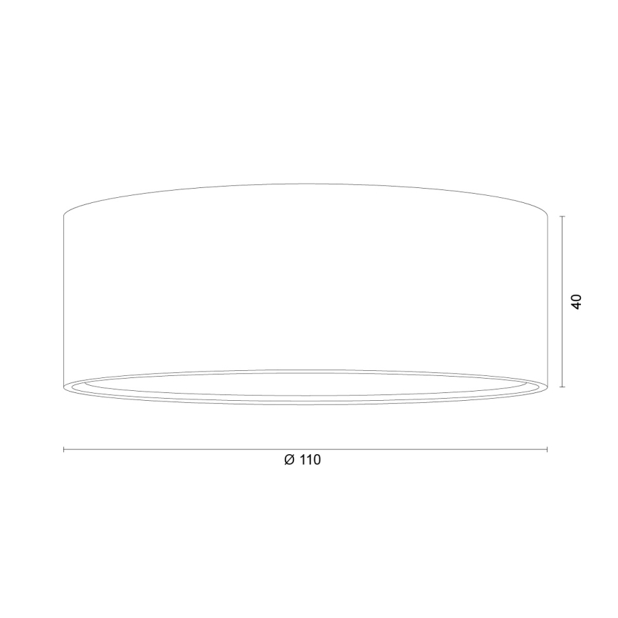 Argon 8917 - Candeeiro de tecto ELORA 1xGX53/7W/230V Ø 11 cm cinzento
