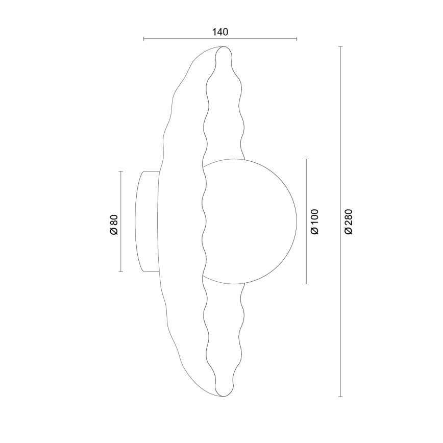 Argon 8933 - Aplique de parede BOLL 1xG9/6W/230V azul
