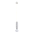 Argon 8938 - Lustre suspenso em cabo BOLL 1xG9/6W/230V branco