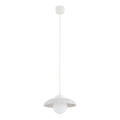 Argon 8947 - Lustre suspenso em cabo BOLL 1xG9/6W/230V branco