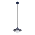 Argon 8948 - Lustre suspenso por cabo BOLL 1xG9/6W/230V azul