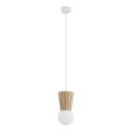 Argon 8951 - Lustre de casa de banho suspenso por cabo VOLANTE 1xG9/6W/230V IP44 bege