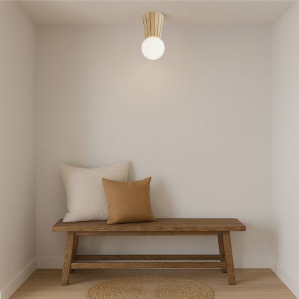 Argon 8973 - Candeeiro de teto para casa de banho VOLANTE 1xG9/6W/230V IP44 Ø 12 cm bege