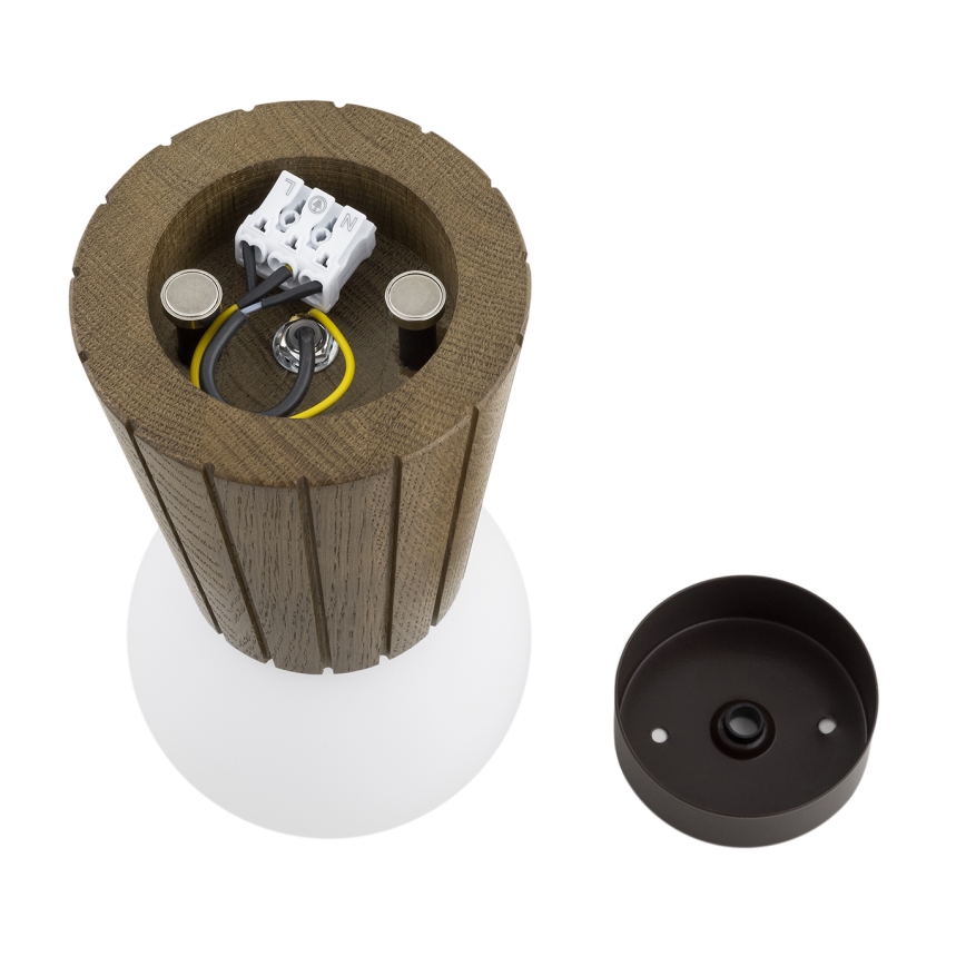 Argon 8974 - Candeeiro de tecto para casa de banho VOLANTE 1xG9/6W/230V IP44 Ø 12 cm castanho