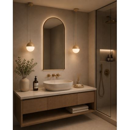 Argon 9001 - Lustre exterior suspenso por cabo LIV 1xE27/15W/230V IP44 bege