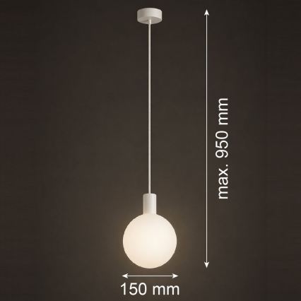 Argon 9004 - Candeeiro exterior suspenso por cabo ORE 1xG9/6W/230V IP44 branco