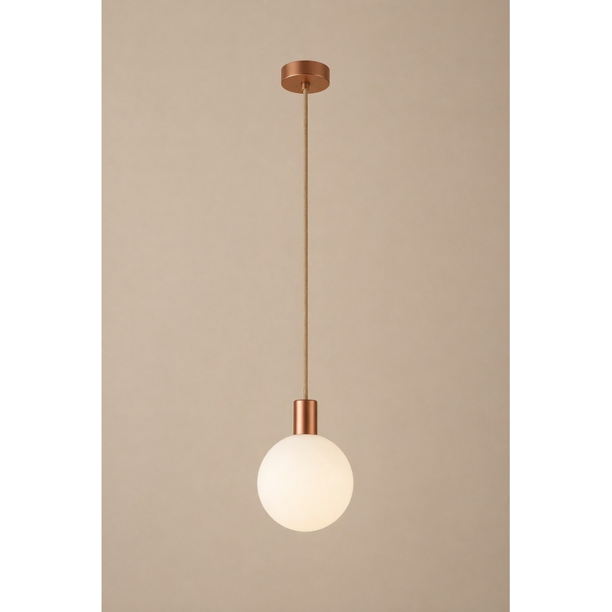 Argon 9006 - Lustre de exterior suspenso em cabo ORE 1xG9/6W/230V IP44 acabamento em cobre