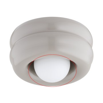 Argon - Vidro sobressalente para candeeiro TEVO G9, diâmetro 19 cm