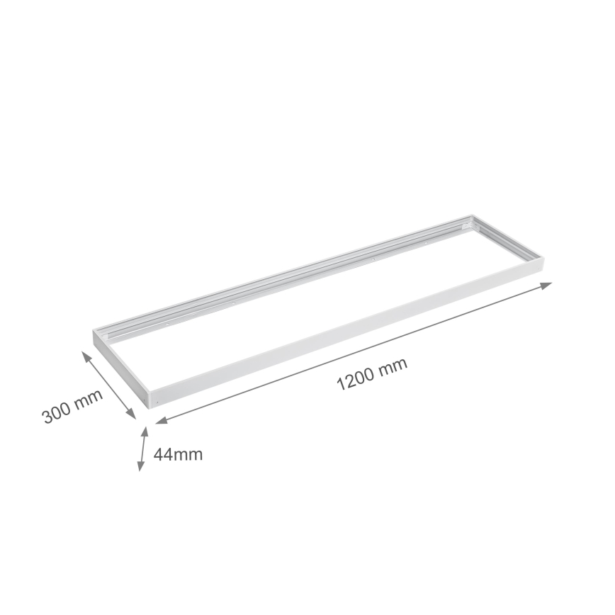 Armação metálica para a instalação de painéis LED 1200x300 mm branco
