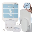 Armadilha luminosa LED para mosquitos com placas substituíveis UV/230V
