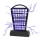 Armadilha UV para insetos 1000 mAh/5V preta