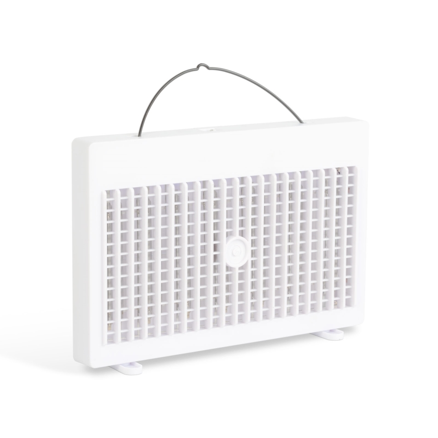 Armadilha UV recarregável para insetos 1200 mAh/5V branca