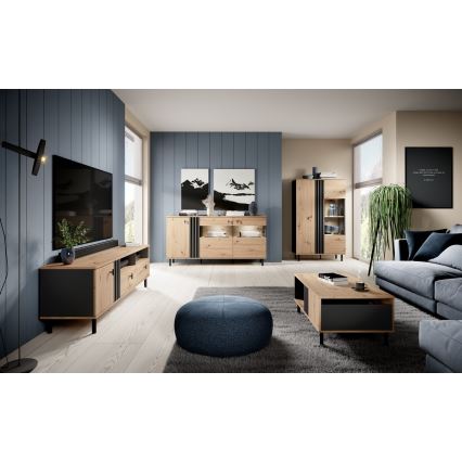 Armário BADIA carvalho/antracite