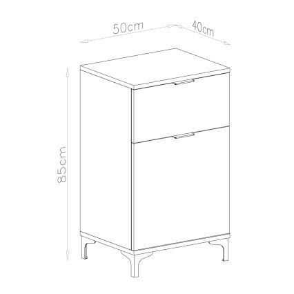 Armário com gaveta LORA bege