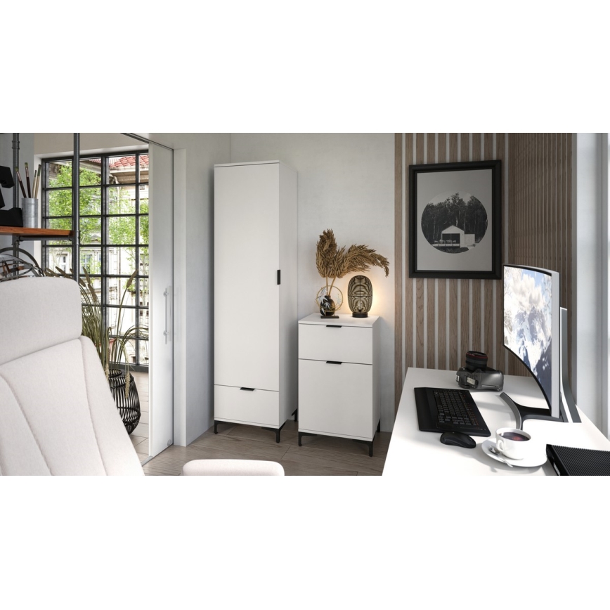 Armário com gaveta LORA branco