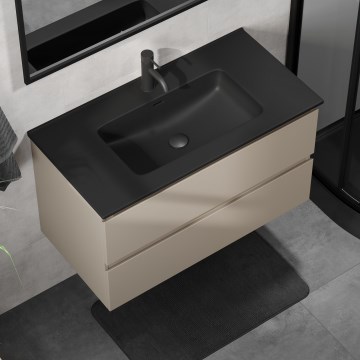 Armário de casa de banho com lavatório KENWOOD 91 cm marakesh/preto