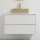 Armário de casa de banho com lavatório TRONDHEIM/LJORDAL 90x57x46 cm branco/latão