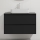 Armário de casa de banho com lavatório TRONDHEIM/LJORDAL 90x57x46 cm preto/branco