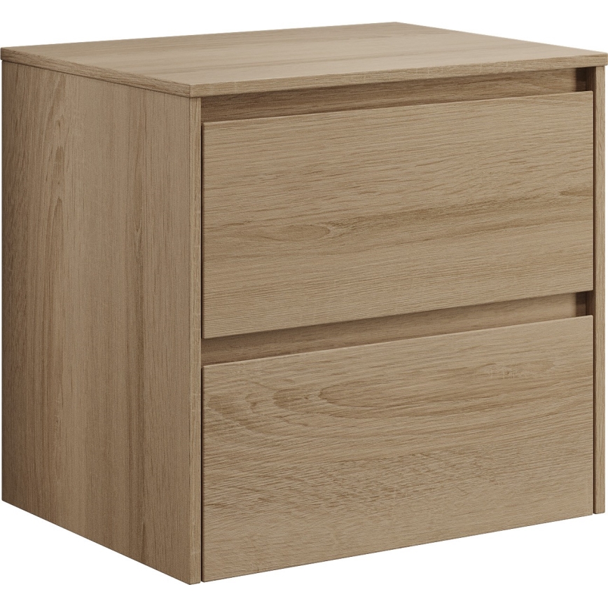 Armário de casa de banho com lavatório TRONDHEIM/VIKEDAL 60x57x46 cm carvalho/branco